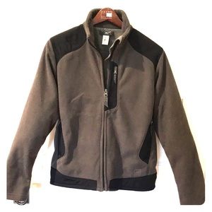 REI fleece. Gray with black trim.